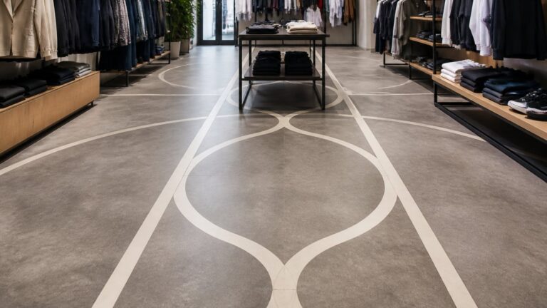 Design af butiksgulve med visuel profilering