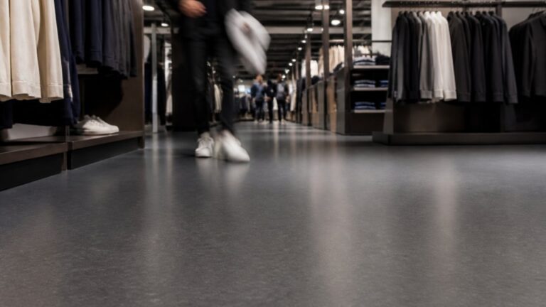 Holdbarhed af gulvfolie i butikker med høj kundetrafik